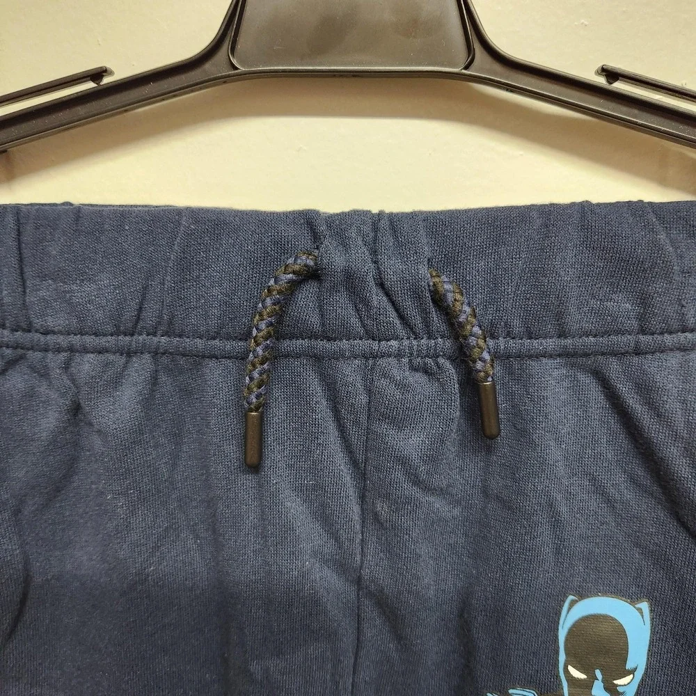 Marvel Black Panther Sweatshirt Pants Set Boys Medium Blue Fleece 2 Piece Outfit